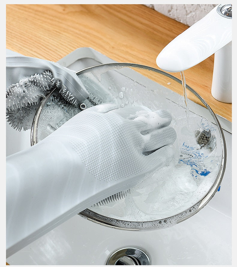 Luva Lava Louças de Silicone