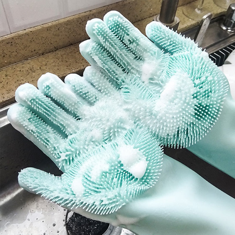 Luva Lava Louças de Silicone
