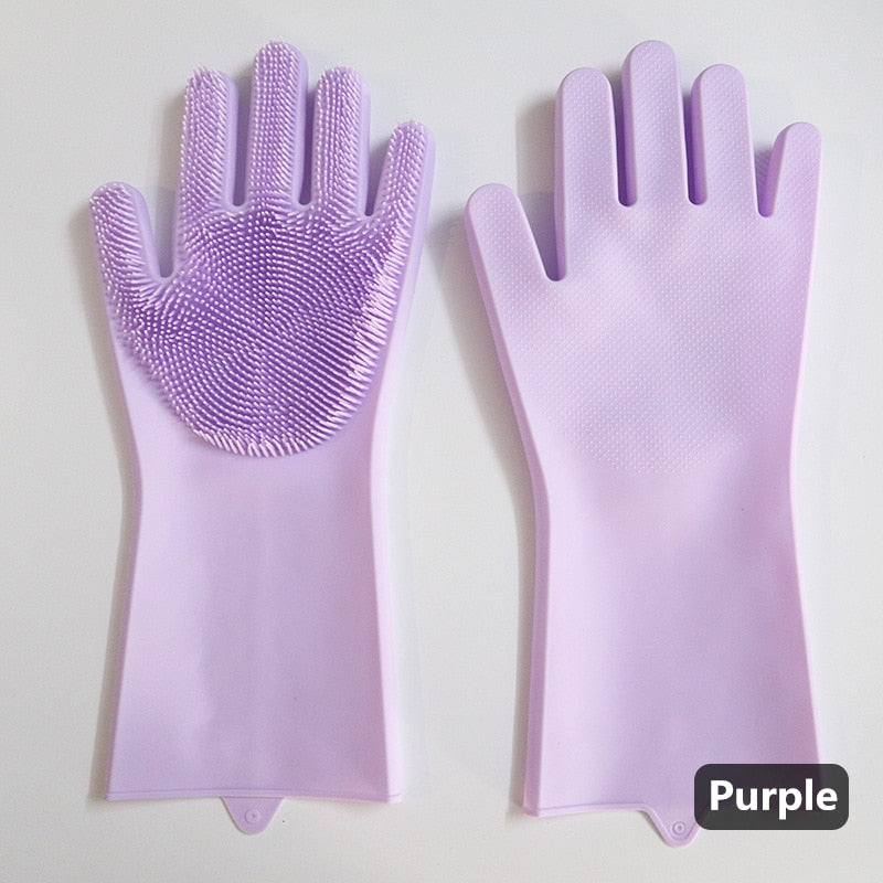 Luva Lava Louças de Silicone